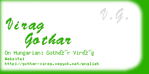 virag gothar business card